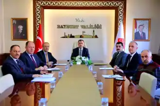 Bayburt'ta Acil Durum Planlaması Toplantısı