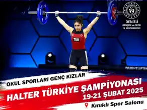 Denizli'de Halter Genç Kızlar Şampiyonası