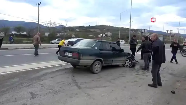 Alaçam'da Korkunç Kaza: 2 Yaralı!