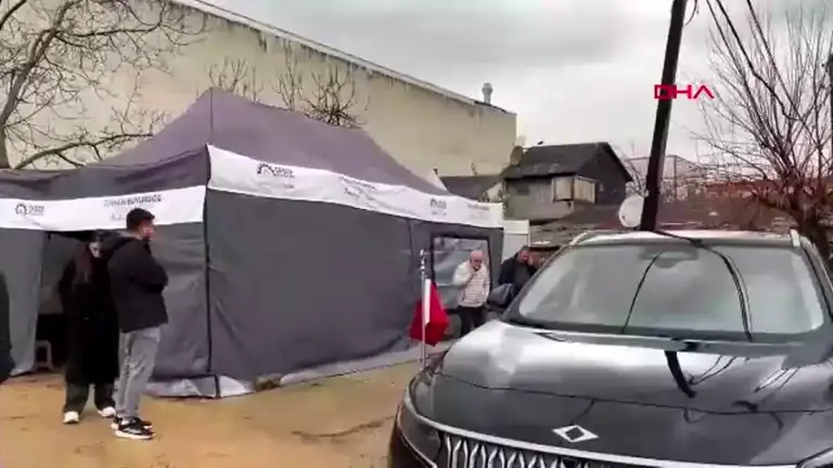 Genç Judocu Emre Yazgan için Taziye Çadırı